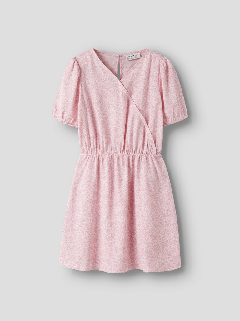Omlottklänning Fany Småblommig Rosa