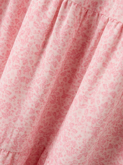 Långkjol Fany Småblommig Rosa