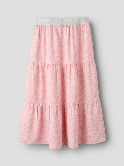 Långkjol Fany Småblommig Rosa