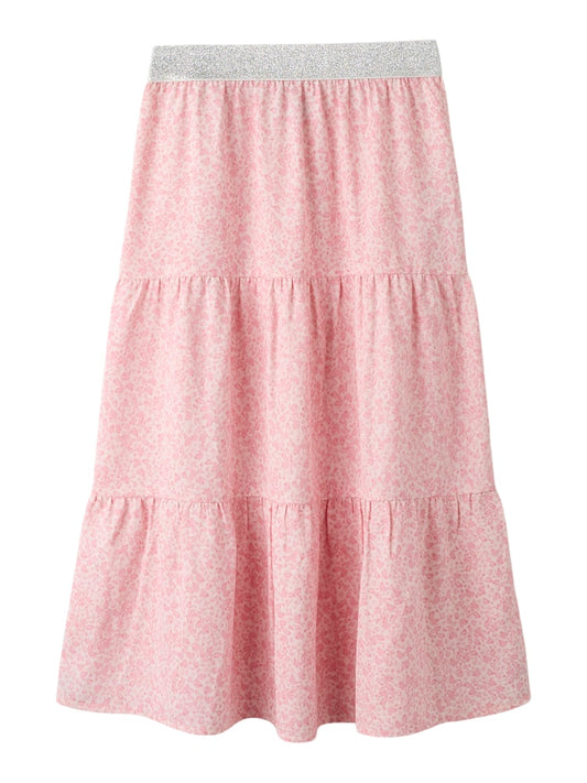 Långkjol Fany Småblommig Rosa