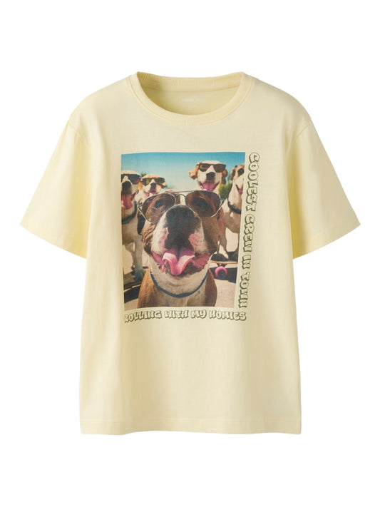 T-shirt Voto Hund Gul