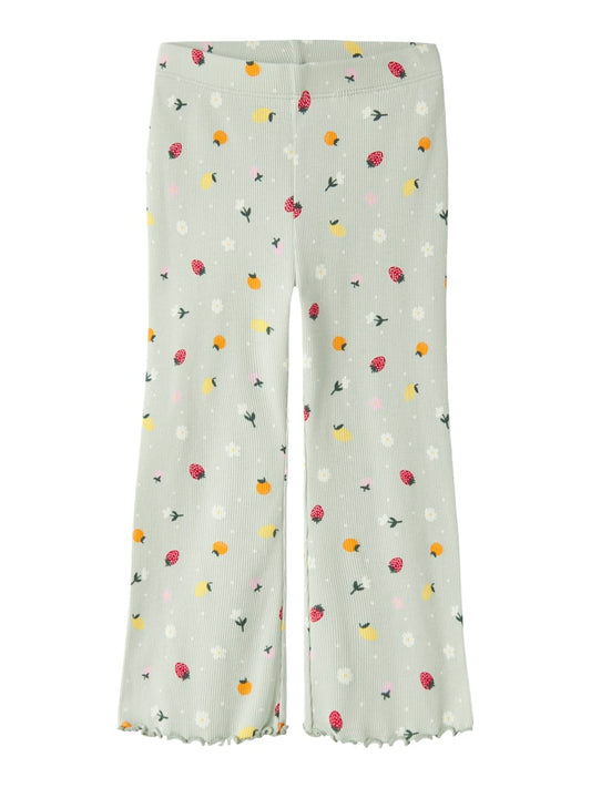 Byxa Bootcut Vemia Ribbade Frukter Grön