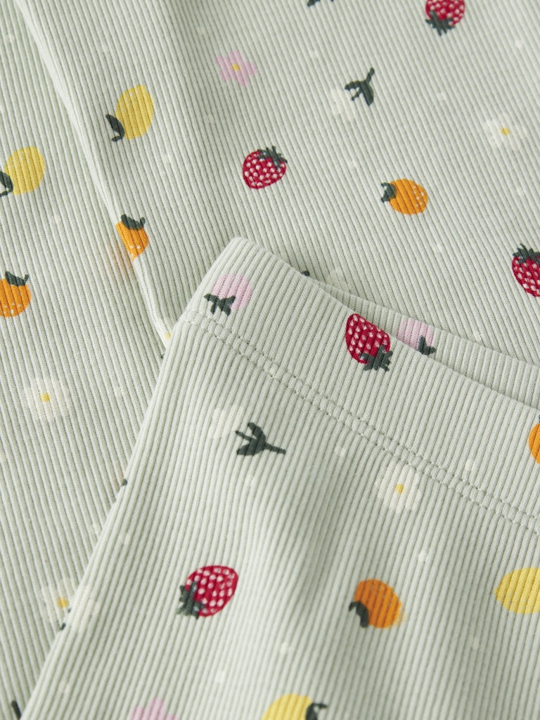 Byxa Bootcut Vemia Ribbade Frukter Grön