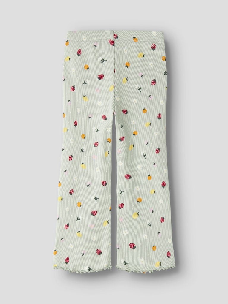 Byxa Bootcut Vemia Ribbade Frukter Grön