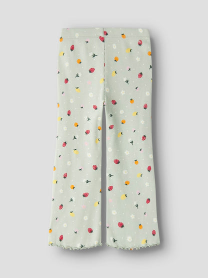 Byxa Bootcut Vemia Ribbade Frukter Grön