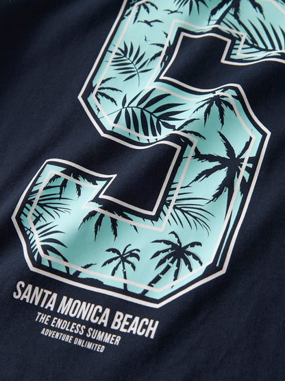 T-shirt Vagno Loose Blå