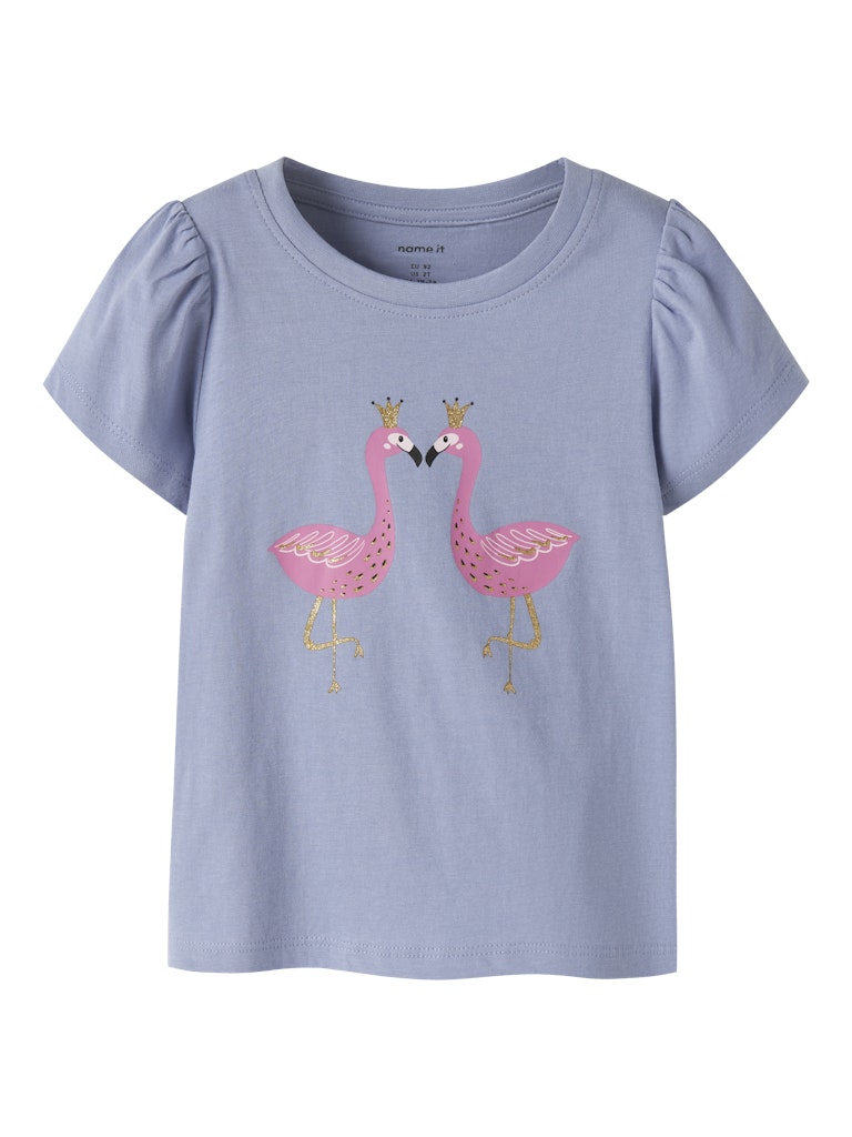 Topp Kortärmad Flamingo Vibeke Blå