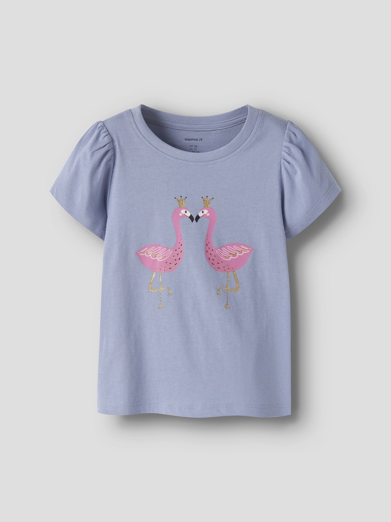 Topp Kortärmad Flamingo Vibeke Blå