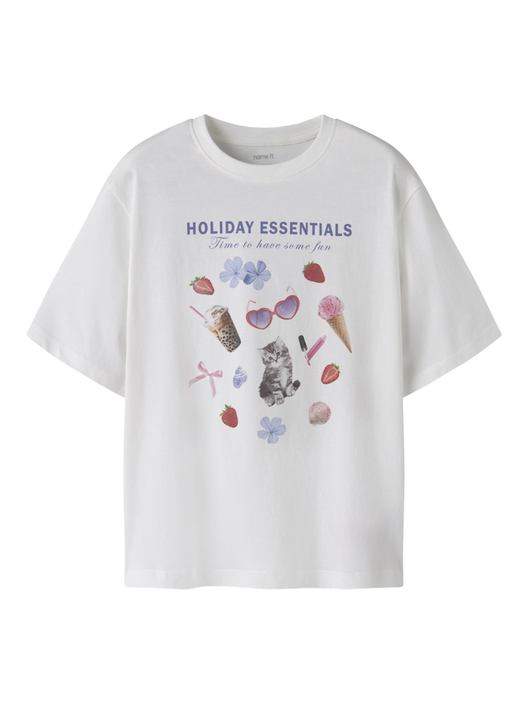 Topp Kortärmad Holiday Votea Vit