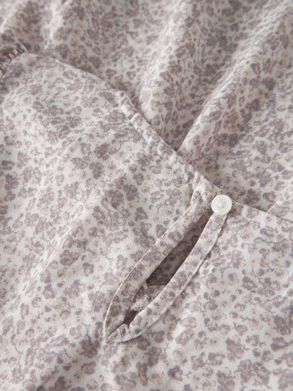 Omlottklänning Fany Småblommig Lila