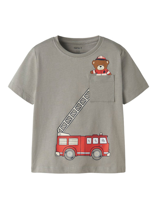 Kortärmad T-shirt Brandbil Vilian Grön