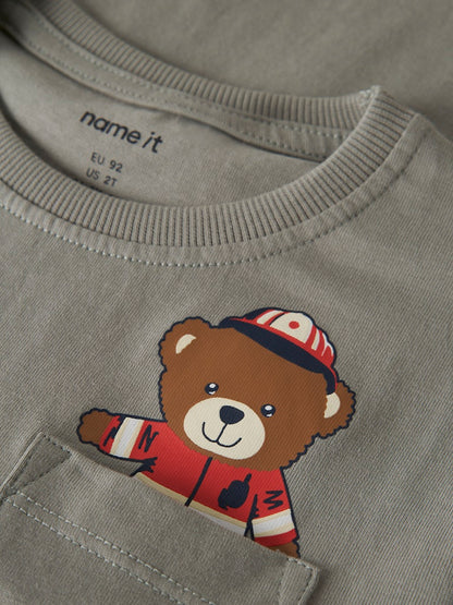 Kortärmad T-shirt Brandbil Vilian Grön