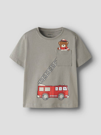 Kortärmad T-shirt Brandbil Vilian Grön