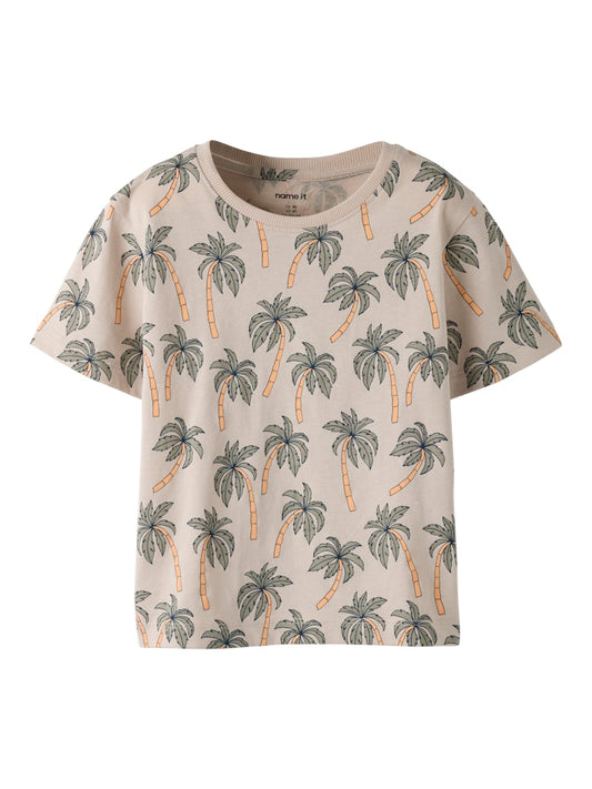 Kortärmad T-shirt Valther Palmer Beige