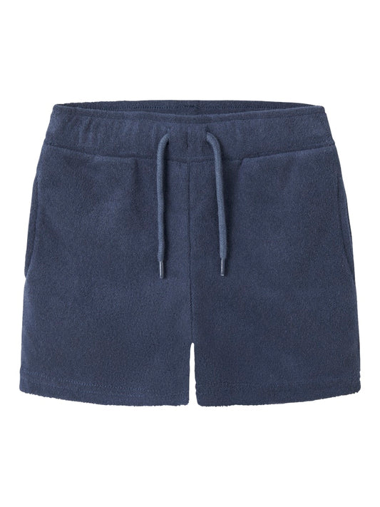 Shorts Jared Frotté Enfärgade Blå