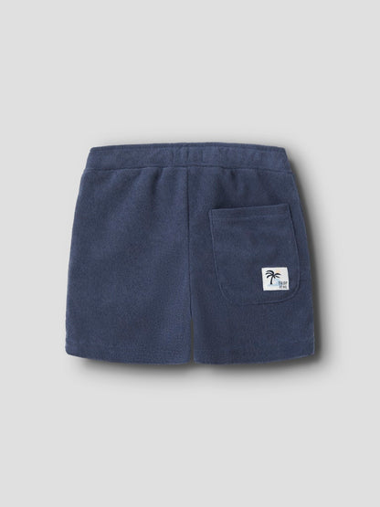 Shorts Jared Frotté Enfärgade Blå