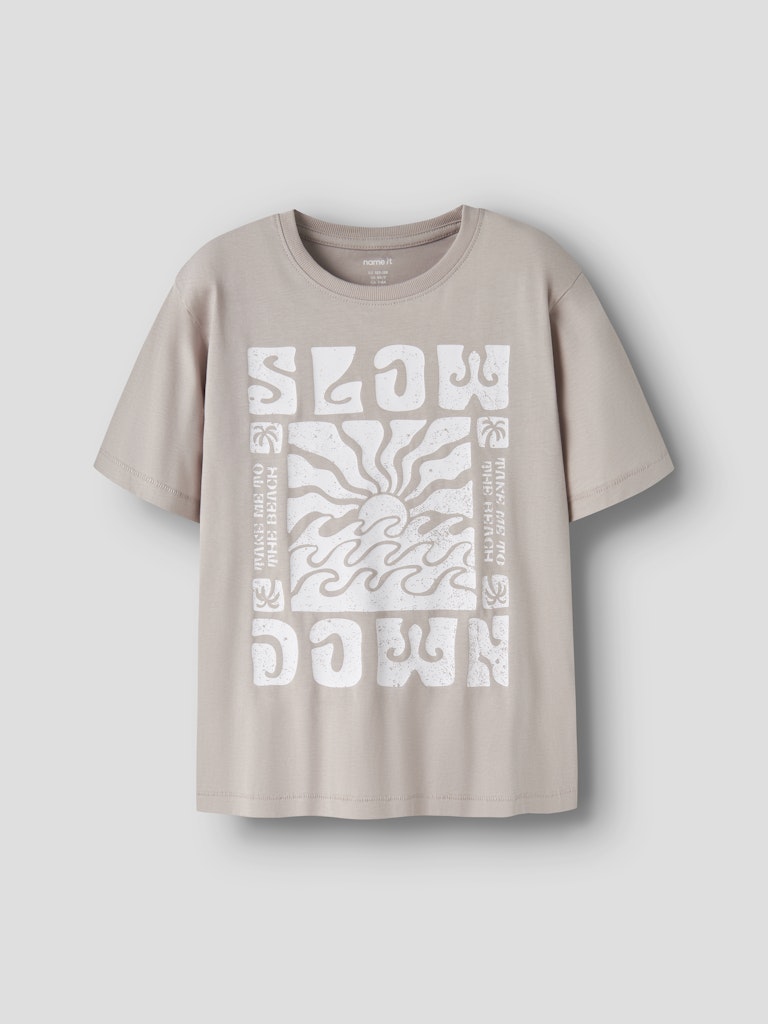 T-shirt Kortärmad Slow Down Jude Beige