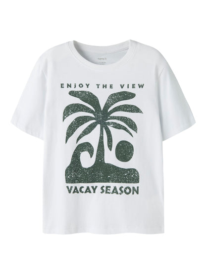 T-shirt Kortärmad Vacay Jude Vit