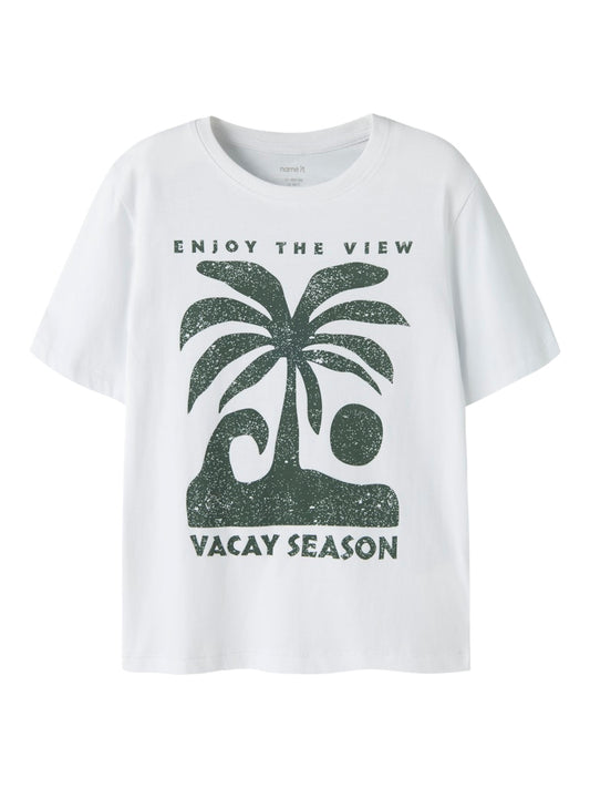 T-shirt Kortärmad Vacay Jude Vit