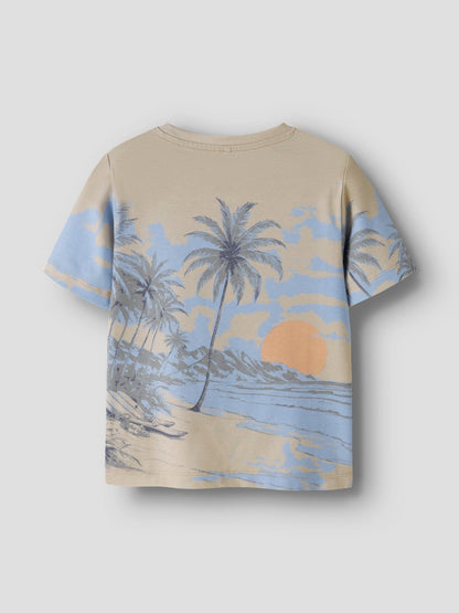 Kortärmad T-shirt Haj Jark Beige