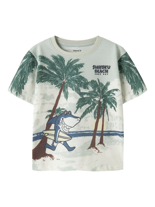 Kortärmad T-shirt Haj Jark Grön