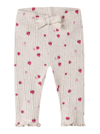 Leggings Jelly Jordgubbar Beige