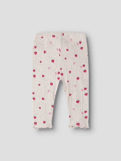 Leggings Jelly Jordgubbar Beige