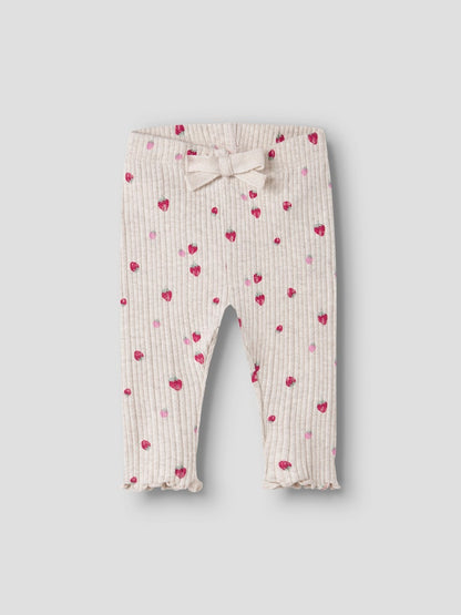Leggings Jelly Jordgubbar Beige