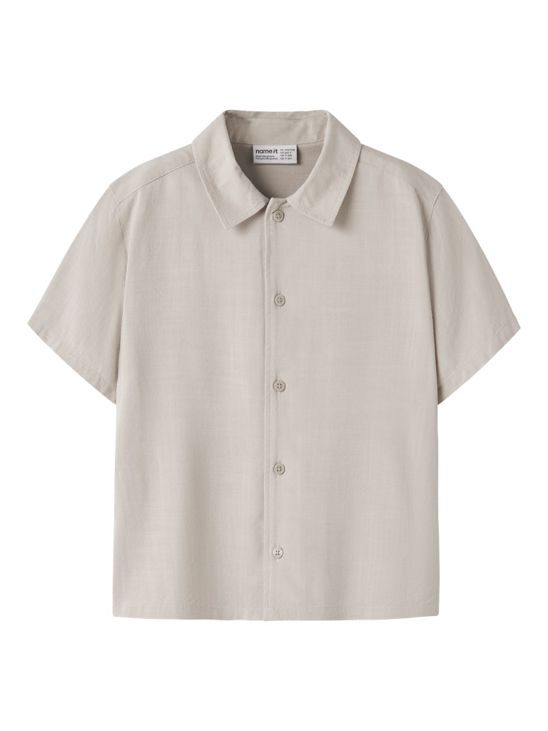 Skjorta Jimbo Kortärmad Enfärgad Beige