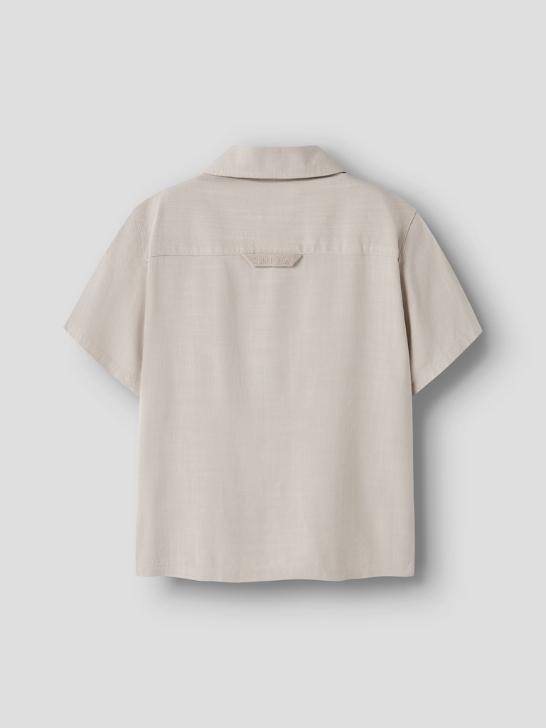 Skjorta Jimbo Kortärmad Enfärgad Beige
