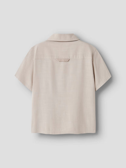 Skjorta Jimbo Kortärmad Enfärgad Beige