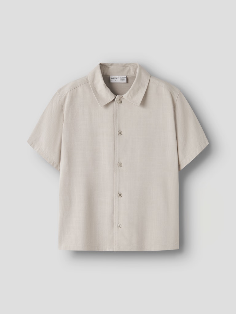 Skjorta Jimbo Kortärmad Enfärgad Beige