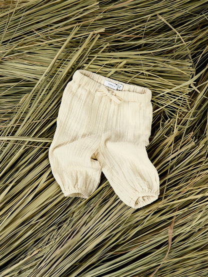 Byxa Osafi Enfärgad Muslin Beige