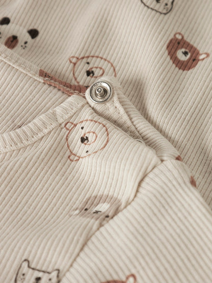 Byxdress Joppi Mönstrad Djur Beige