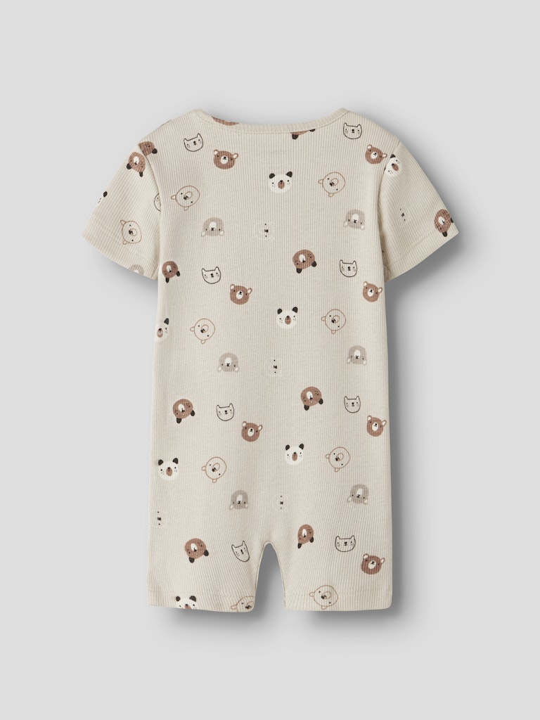 Byxdress Joppi Mönstrad Djur Beige