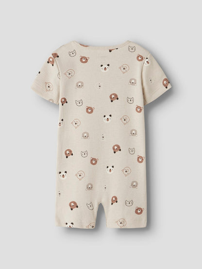 Byxdress Joppi Mönstrad Djur Beige