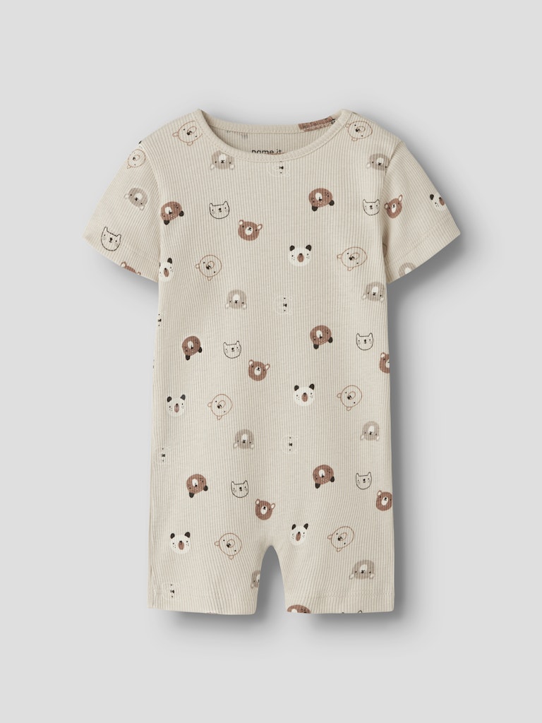 Byxdress Joppi Mönstrad Djur Beige