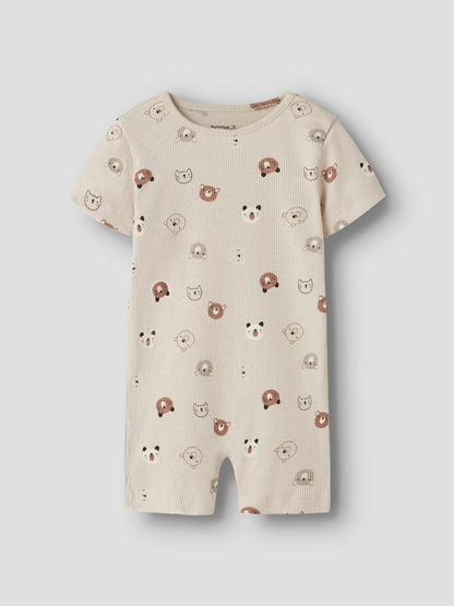 Byxdress Joppi Mönstrad Djur Beige
