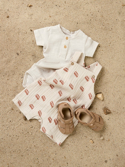 Hängselshorts Muslin Jeremy Beige