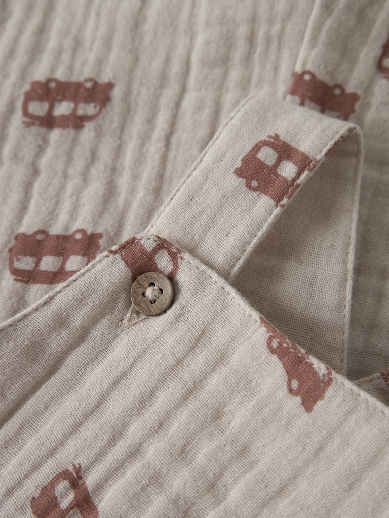 Hängselshorts Muslin Jeremy Beige