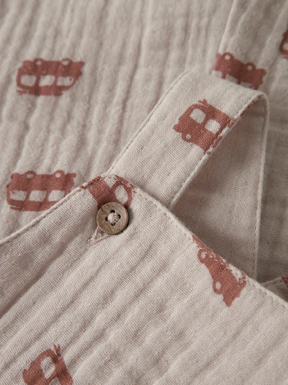 Hängselshorts Muslin Jeremy Beige
