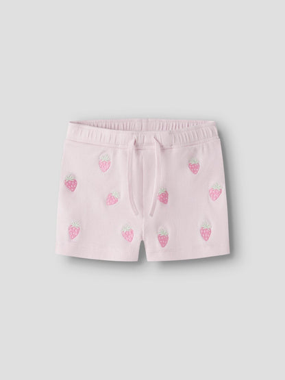 Shorts Ribbade Jolemo Jordgubbar Rosa