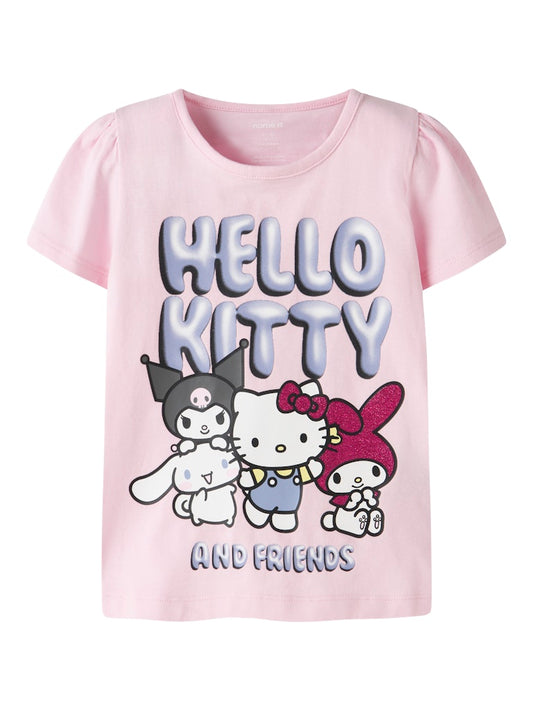 Topp Hello Kitty Kortärmad Fira Rosa