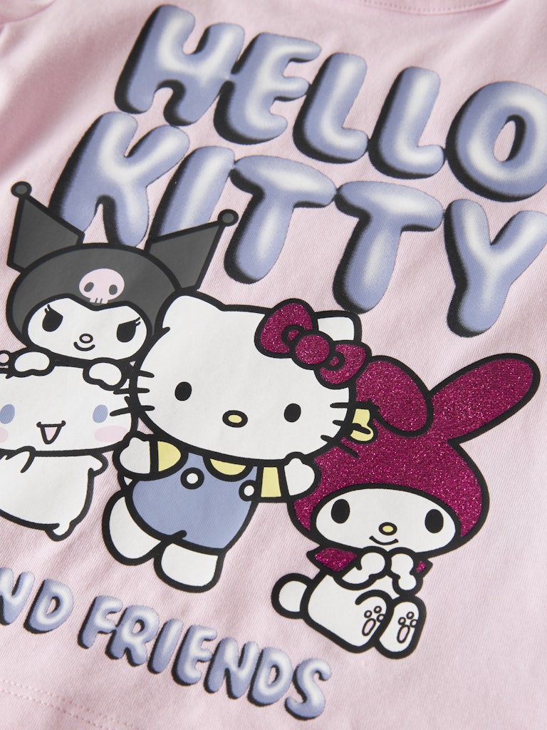 Topp Hello Kitty Kortärmad Fira Rosa