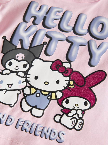 Topp Hello Kitty Kortärmad Fira Rosa