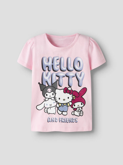 Topp Hello Kitty Kortärmad Fira Rosa