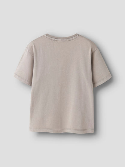 T-shirt Kortärmad Fandel Enfärgad Beige