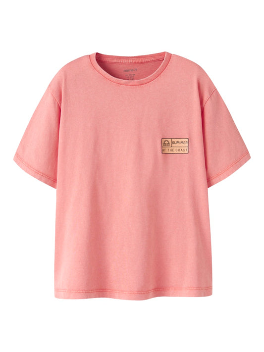 T-shirt Kortärmad Fandel Enfärgad Orange