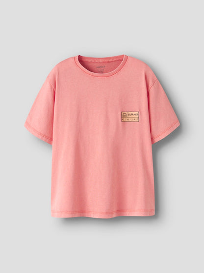 T-shirt Kortärmad Fandel Enfärgad Orange