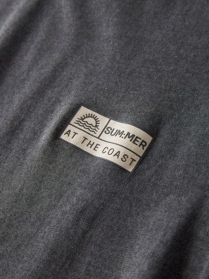 T-shirt Kortärmad Fandel Enfärgad Svart